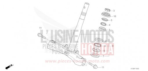 TIGE DE DIRECTION NSS350AST de 2026
